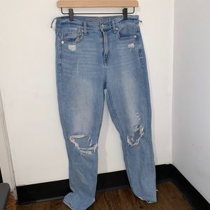 holy high rise AE jeans